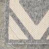 Superior Indoor Outdoor Area Rug, Perfect for Patio, Backyard, Mudroom, Easy Clean Washable, High Traffic, Modern Geometric Diamond Design, Daelyn Collection, 4’x6′, Grey
