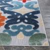 Superior Indoor Outdoor Area Rug, Perfect for Patio, Poolside, Backyard, Porch, Easy Clean Washable, Non Skid, Abstract Geometric Modern, Lowell Collection, 4’x6′, Multicolor