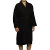 Cotton Unisex Terry Robe, Soft And Absorbent Robes For Men And Women, Bathroom Accessories(Black)