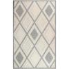 Superior Indoor Outdoor Area Rug, Perfect for Patio, Backyard, Mudroom, Easy Clean Washable, High Traffic, Modern Geometric Diamond Design, Daelyn Collection, 4’x6′, Grey