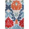 Superior Indoor Outdoor Area Rug, Perfect for Patio, Poolside, Backyard, Porch, Easy Clean Washable, Non Skid, Abstract Geometric Modern, Lowell Collection, 4’x6′, Multicolor