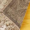 SUPERIOR Indoor Large Area Rug with Jute Backing, Perfect for Hardwood Floors, Bedroom, Living Room, Office, Dorm, Kitchen, Entryway, Sophisticated Luxurious Decor, Hayden Collection, 5′ x 8′, Brown
