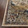 Superior Indoor Large Area Rug, Traditional Medallion, Jute Backed Rugs for Home, Entryway, Bedroom, Office, Kitchen, Dorm, Hardwood Floor, Living Room, Abena Collection, 5′ x 8′, Blue-Cream(Beige Brown)