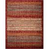 Superior Indoor Large Area Rug, Traditional Medallion, Jute Backed Rugs for Home, Entryway, Bedroom, Office, Kitchen, Dorm, Hardwood Floor, Living Room, Abena Collection, 5′ x 8′, Blue-Cream(Red)