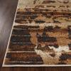 Superior Indoor Large Area Rug, Traditional Medallion, Jute Backed Rugs for Home, Entryway, Bedroom, Office, Kitchen, Dorm, Hardwood Floor, Living Room, Abena Collection, 5′ x 8′, Blue-Cream(Brown)