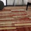 Superior Indoor Large Area Rug, Traditional Medallion, Jute Backed Rugs for Home, Entryway, Bedroom, Office, Kitchen, Dorm, Hardwood Floor, Living Room, Abena Collection, 5′ x 8′, Blue-Cream(Ginger)