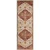 Superior Indoor Large Area Rug, Traditional Medallion, Jute Backed Rugs for Home, Entryway, Bedroom, Office, Kitchen, Dorm, Hardwood Floor, Living Room, Abena Collection, 5′ x 8′, Blue-Cream(Multi Color)