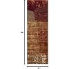 Superior Indoor Large Area Rug, Traditional Medallion, Jute Backed Rugs for Home, Entryway, Bedroom, Office, Kitchen, Dorm, Hardwood Floor, Living Room, Abena Collection, 5′ x 8′, Blue-Cream(Coral)
