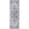 Superior Indoor Runner Rug, Jute Backed Rugs, Rustic Medallion Floor Decor for Entryway, Hallway, Kitchen, Office, Bedroom, Living/Dining Room, Nursery, Einsgrove Collection, 2′ 7″ x 8′, Rivuet(Rivulet)