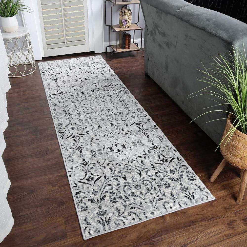 imageSuperior Lovina Traditional Distressed Oriental Indoor Area Rug Platinum 5 x 8Platinum