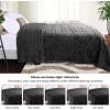 Superior Fleece Boho Jacquard Blanket, Decorative Blankets for Bedroom, Sofa, Fuzzy, Plush, Fluffy, Soft, Cute Room Decor, Beautiful Cover, Comfort Essentials, Arctic Collection, King, Navy Blue(Charcoal)