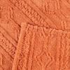 Superior Fleece Boho Jacquard Blanket, Decorative Blankets for Bedroom, Sofa, Fuzzy, Plush, Fluffy, Soft, Cute Room Decor, Beautiful Cover, Comfort Essentials, Arctic Collection, King, Navy Blue(Dusty Orange)