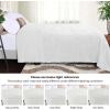Superior Fleece Boho Jacquard Blanket, Decorative Blankets for Bedroom, Sofa, Fuzzy, Plush, Fluffy, Soft, Cute Room Decor, Beautiful Cover, Comfort Essentials, Arctic Collection, King, Navy Blue(White)