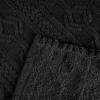 Superior Fleece Boho Jacquard Blanket, Decorative Blankets for Bedroom, Sofa, Fuzzy, Plush, Fluffy, Soft, Cute Room Decor, Beautiful Cover, Comfort Essentials, Arctic Collection, King, Navy Blue(Black)