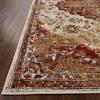 Superior Indoor Large Area Rug, Traditional Medallion, Jute Backed Rugs for Home, Entryway, Bedroom, Office, Kitchen, Dorm, Hardwood Floor, Living Room, Abena Collection, 8′ x 10′, Rust-Cream
