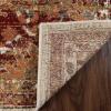 Superior Indoor Runner Rug, Jute Backing, Plush Medallion Rugs for Hallway, Kitchen, Office Floor, Traditional Home Decor, Abena Collection, 2′ 7″ x 8′, Cream/Rust