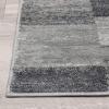 Superior Indoor Runner Rug, Jute Backing, Plush Modern Rug for Hallway, Entry, Living Room, Kitchen Floors, Bedroom, Office Floor Cover, Soft Patchwork Rugs, Blairwood Collection, 2′ 7″ x 8′, Silver