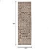 Superior Lovina Traditional Distressed Oriental Indoor Area Rug, Platinum, 5′ x 8′(Bronze)
