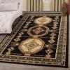 Superior Takeo Area Rug, 4×6, Caramel(Black)