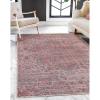 Superior Medallion Washable Rug, Non-Skid Backing, Pet & Kid Friendly, Easy Care, Non-Slip Rugs for Entry, Living Room, Kitchen, Bedroom, Low Pile Area Rug, Manakin Collection, 6′ x 9′, Teal