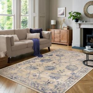 Superior Area Rugs, 5′ x 8′, Cream