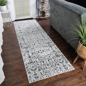 Superior Lovina Traditional Distressed Oriental Indoor Area Rug, Platinum, 5′ x 8′(Platinum)