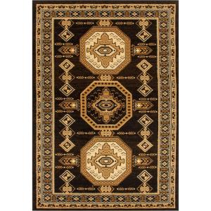 Superior Takeo Area Rug, 4×6, Caramel(Black)