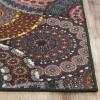 Superior Indoor Outdoor Area Rug, Non-Skid Backing, Easy Clean Washable Rug for Patio, Backyard, Porch, Ideal for High Traffic, Evaline Collection, 2’x3′, Black