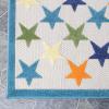 Superior Indoor Outdoor Area Rug, Perfect for Patio, Bedroom, Kitchen, Laundry Room, Entryway, Playroom, Nursery, Carpet Cover, Modern Contemporary Stars, Juniper Collection, 4’x6′, Cream