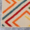 Superior Indoor Outdoor Area Rug Perfect for Patio, Living Room Porch Garden Easy Cleaning High Traffic Non Shedding Modern Geometric Ares Collection, 5’2″x7’2″, Cream