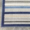 Superior Indoor Outdoor Area Rug Perfect for Patio, Porch, Mudroom, Easy to Clean Washable, High Traffic, Non Shedding, Modern Casual Stripe Geometric, Eastyn Collection, 3’x5′, Cream
