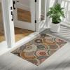 Superior Indoor Outdoor Runner Rug, Non-Skid Backing, Easy Clean Washable Rug for Patio, Backyard, Porch, Ideal for High Traffic, Evaline Collection, 2’7″x6′, Black