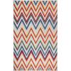 Superior Modern Bohemian Indoor Outdoor Runner Rug, Perfect for Patio, Living Room, Porch, Carpet, Easy Cleaning, High Traffic, Non Shedding, Zig-Zag, Acacia Collection, 2’3″x10′, Cream