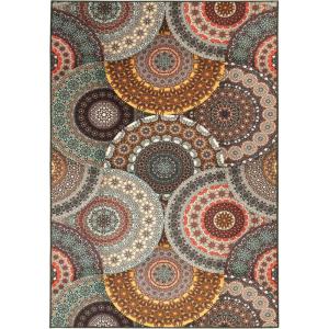 Superior Indoor Outdoor Runner Rug, Non-Skid Backing, Easy Clean Washable Rug for Patio, Backyard, Porch, Ideal for High Traffic, Evaline Collection, 2’7″x6′, Black