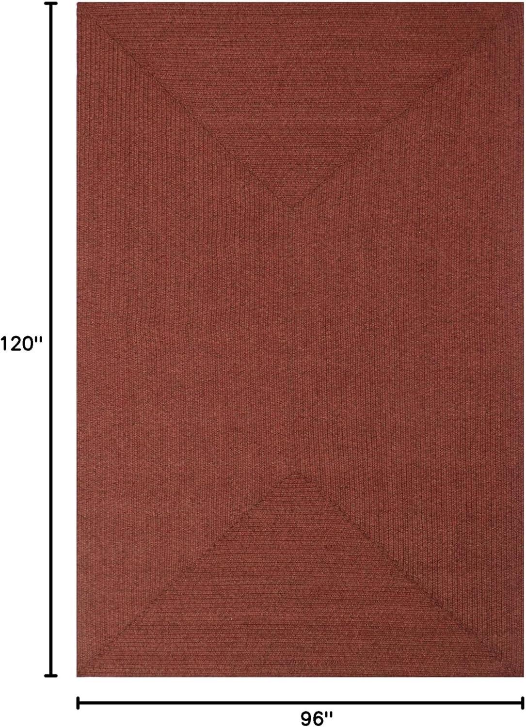 imageSuperior IndoorOutdoor Area Rug Reversible Braided Floor Decor for Living Room Kitchen Patio Front Porch Modern Boho Farmhouse Rugs Hardwood Bedroom Accessories 6 Round BrickBrick