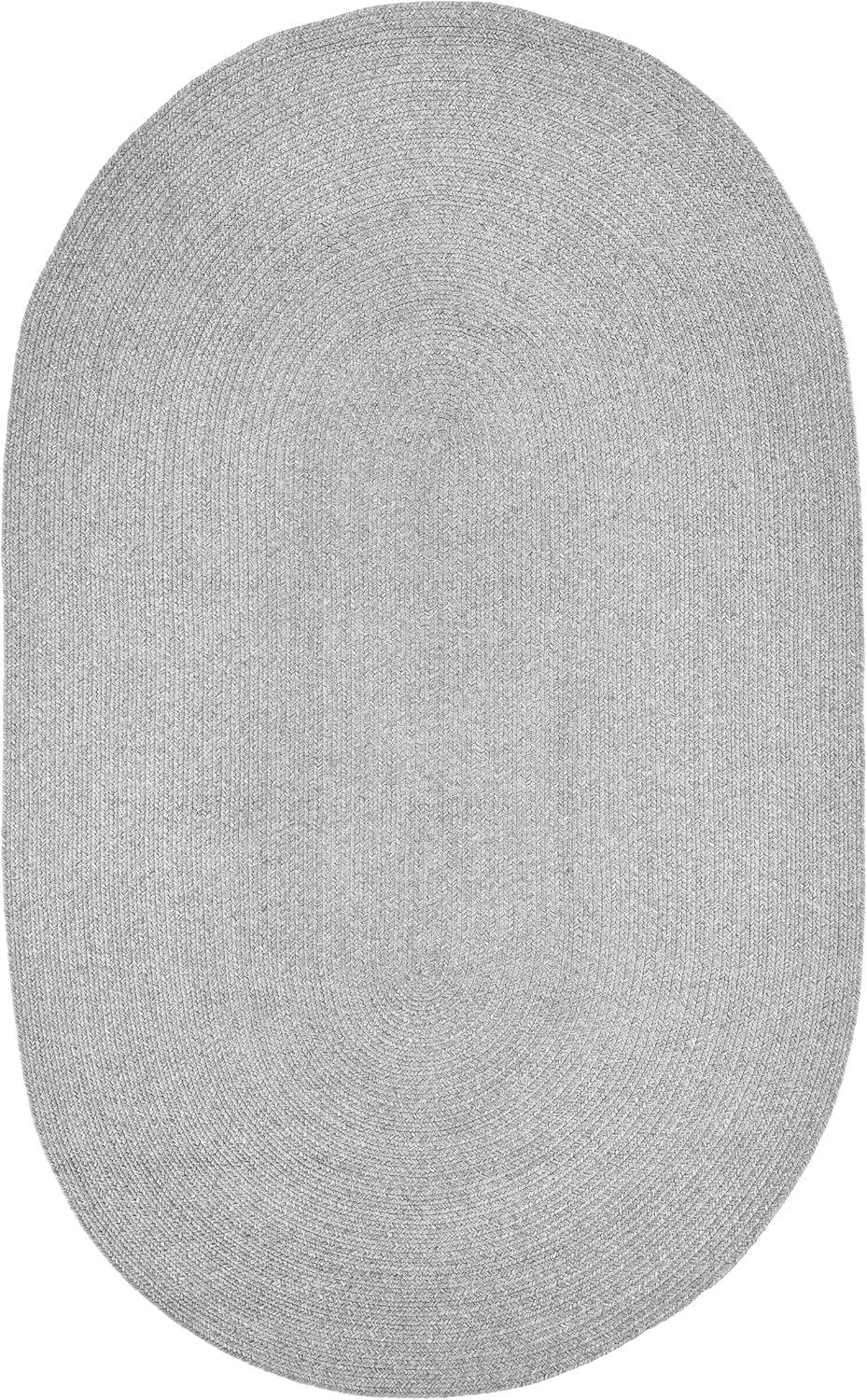 imageSuperior IndoorOutdoor Area Rug Reversible Braided Floor Decor for Living Room Kitchen Patio Front Porch Modern Boho Farmhouse Rugs Hardwood Bedroom Accessories 6 Round BrickSlate  Z