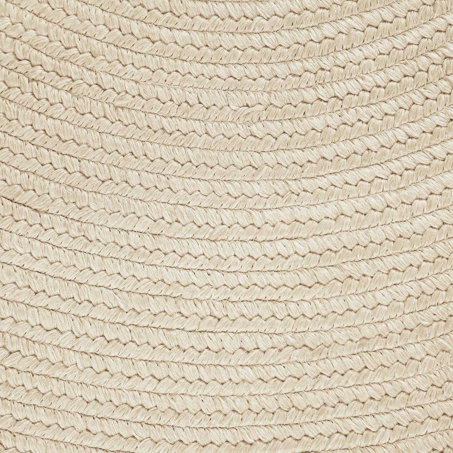 imageSuperior IndoorOutdoor Area Rug Reversible Braided Floor Decor for Living Room Kitchen Patio Front Porch Modern Boho Farmhouse Rugs Hardwood Bedroom Accessories 6 Round BrickCream