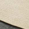Superior Indoor/Outdoor Area Rug, Reversible Braided Floor Decor for Living Room, Kitchen, Patio, Front Porch, Modern Boho Farmhouse Rugs, Hardwood, Bedroom Accessories, 6′ Round, Brick(Cream)