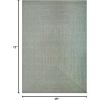 Superior Indoor/Outdoor Area Rug, Reversible Braided Floor Decor for Living Room, Kitchen, Patio, Front Porch, Modern Boho Farmhouse Rugs, Hardwood, Bedroom Accessories, 6′ Round, Brick(Fog Green)