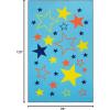 Superior Kids All Star Non-Slip Area Rug, 2′ x 3′, Grey-Multicolor(8′ x 10′ (Rectangular))