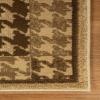 Superior Indoor Area Rug, Jute Backing, Modern Farmhouse Checkered Houndstooth, Ideal for Entry, Living Room, Kitchen, Bedroom, Hallway, Floor Cover, Natte Collection, 8′ x 10′, Beige
