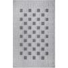 Superior Indoor Outdoor Area Rug, Perfect for Patio, Poolside, Backyard, Porch, Easy Clean Washable, Ideal for High Traffic Areas, Non Skid, Nakia Collection, 6’x8’10”, Grey