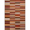 Superior Indoor Outdoor Non-Slip Area Rug, Perfect for Patio, Backyard, Porch, Entryway, Hallway, Modern Striped Easy Cleaning, High Traffic, Arden Collection, 4’x6′, Taupe