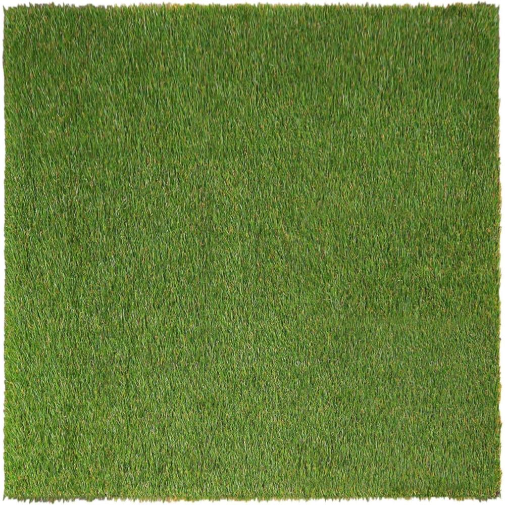 imageSuperior Artificial Grass IndoorOutdoor Area Rug Faux Turf Fake Grass for Backyard Playground Patio Dog Pet Training Synthetic Lawn Floor Decor Rubber Back 1 x 1 Green