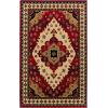 Superior Aztec Collection 5′ x 8′ Area Rug, Attractive Rug with Jute Backing, Durable and Beautiful Woven Structure, Bright and Bold Southwest Style Bordered Rug(6′ x 9′ (Rectangular))