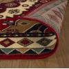 Superior Aztec Collection 5′ x 8′ Area Rug, Attractive Rug with Jute Backing, Durable and Beautiful Woven Structure, Bright and Bold Southwest Style Bordered Rug(5′ x 5′ (Square))