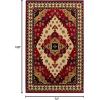 Superior Aztec Collection 5′ x 8′ Area Rug, Attractive Rug with Jute Backing, Durable and Beautiful Woven Structure, Bright and Bold Southwest Style Bordered Rug(6′ x 9′ (Rectangular))