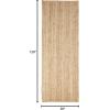 Superior Braided Jute Handwoven Indoor Area Rug, Jute Floor Decor For Living Room, Dining Room, Bedroom, Office, Dorm, Kitchen, Entry, Hand-Woven Modern Farmhouse Rugs, 4′ x 6′, Natural Tan(Natural Jute)