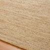 Superior Braided Jute Handwoven Indoor Area Rug, Jute Floor Decor For Living Room, Dining Room, Bedroom, Office, Dorm, Kitchen, Entry, Hand-Woven Modern Farmhouse Rugs, 4′ x 6′, Natural Tan(Green – Rd)