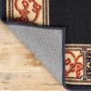 Superior Indoor Area Rug, Plush Carpet Cover, Traditional Oriental Medallion, Perfect for Hallway, Entryay, Living, Dining, Bedroom, Office, Kitchen, Medallion Collection, 5′ Round, Toffee(Midnight Blue – Z)